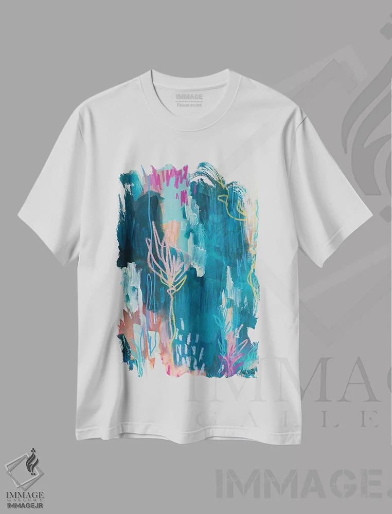 تیشرت سفید طرح دار بی پروا کار نیک انجام بده اثر جولیا بادو | immage.ir