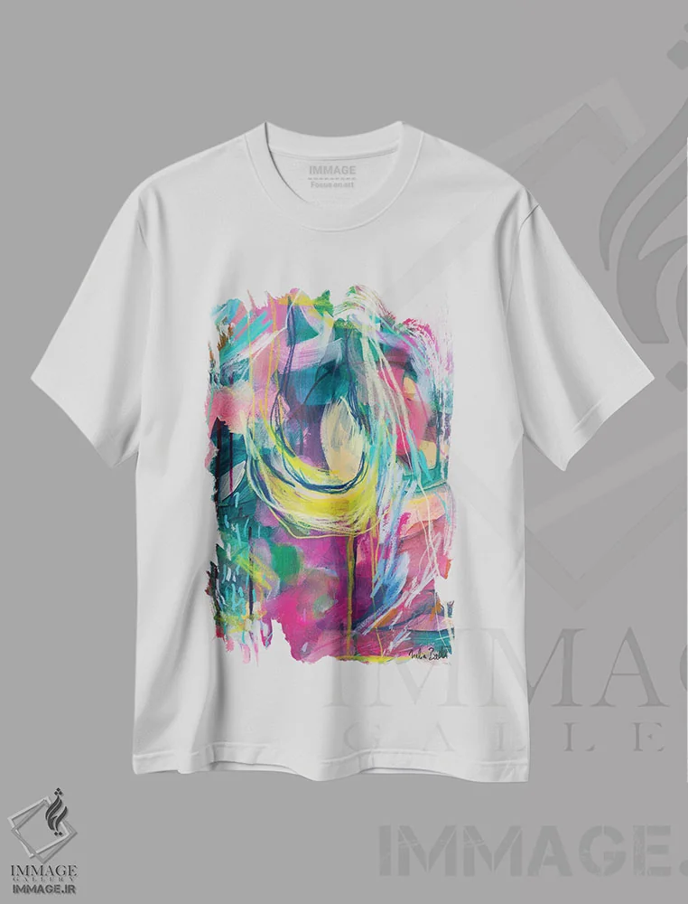 تیشرت سفید طرح دار ناسازگاری می تواند باعث سقوط تو شود اثر جولیا بادو | immage.ir