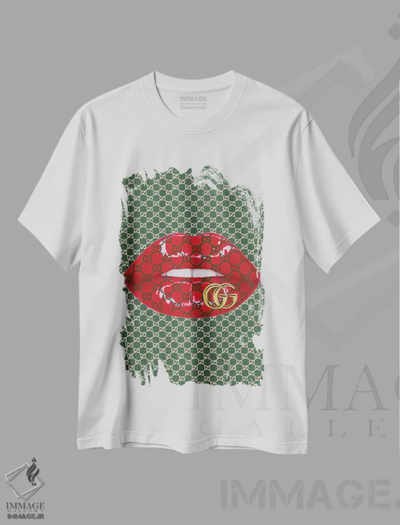 تیشرت سفید طرح دار آثار جولی شریبر - فروشگاه ایماژ