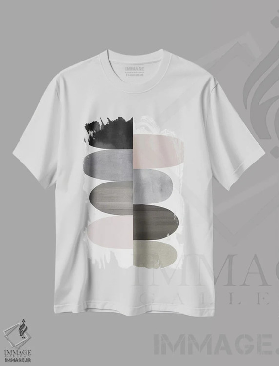 تیشرت سفید طرح دار گونهٔ درخشان ۱ اثر جاستین تامپسون | immage.ir