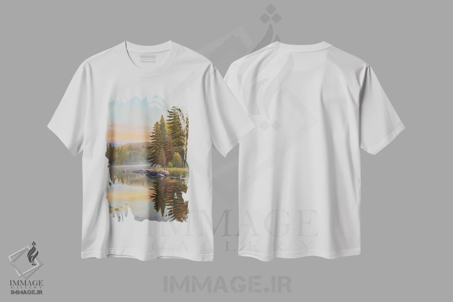 تیشرت سفید طرح دار رویاهای تابستانی، دکور کلبه و لژ اثر جیک وندن برینگک | immage.ir