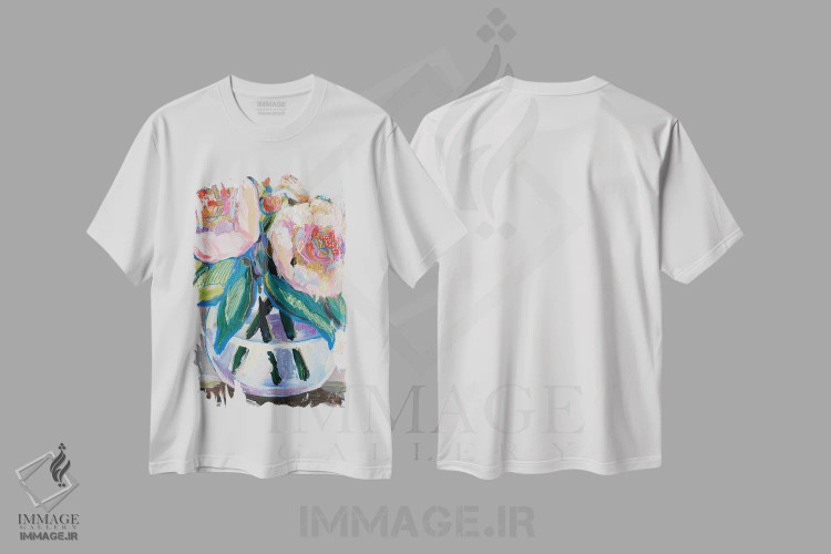 تیشرت سفید طرح دار هدیه، دکور معاصر اثر ژانت ورتنتس | immage.ir