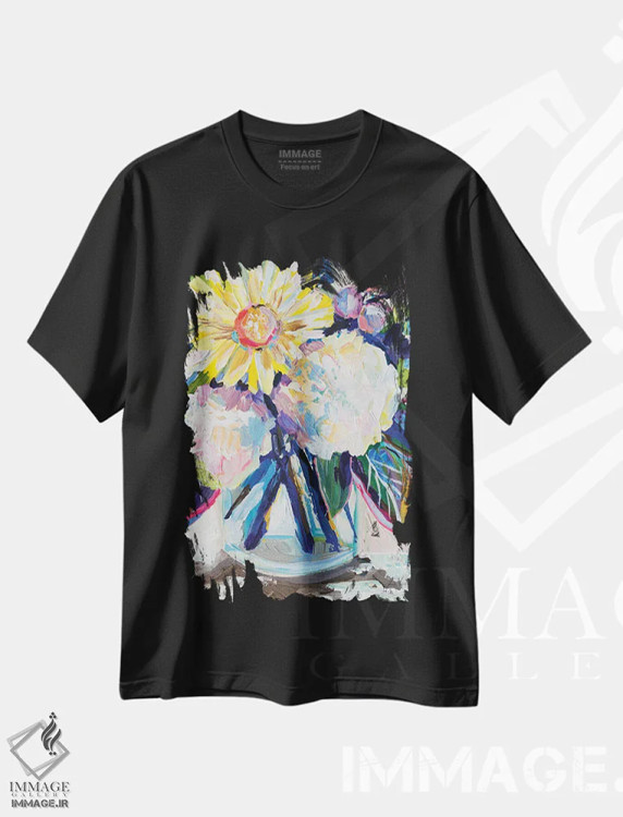 تیشرت مشکی طرح دار اشتیاق، دکور معاصر اثر ژانت ورتنتس | immage.ir
