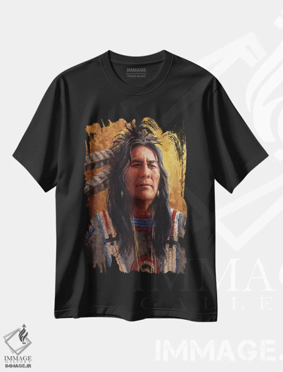 تیشرت مشکی طرح دار حکمت جغد، تزئینی اثر جو ولاسکز | فروشگاه ایماژ