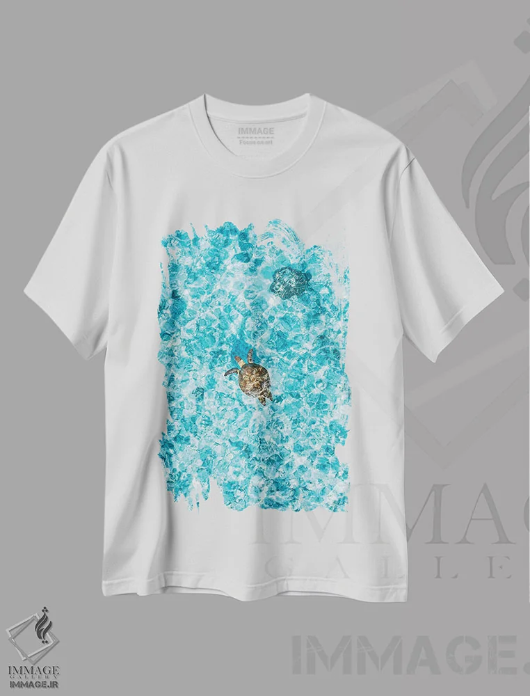 تیشرت سفید طرح دار آثار جیمز وودیکا - immage.ir