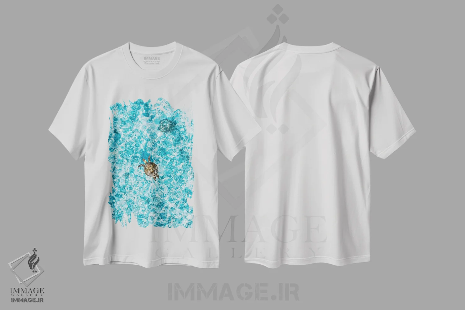 تیشرت سفید طرح دار آثار جیمز وودیکا - immage.ir