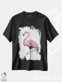 تیشرت مشکی طرح دار فلامینگو، دکور معاصر اثر جکی ون توبل | immage.ir