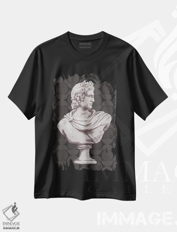 تیشرت مشکی طرح دار روم قدیمی II B2، دکور معاصر اثر جکی ون توبل | فروشگاه ایماژ