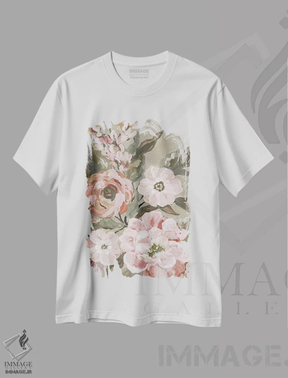 تیشرت سفید طرح دار آوریل در پاریس II، دکور معاصر اثر جکی ون توبل | immage.ir