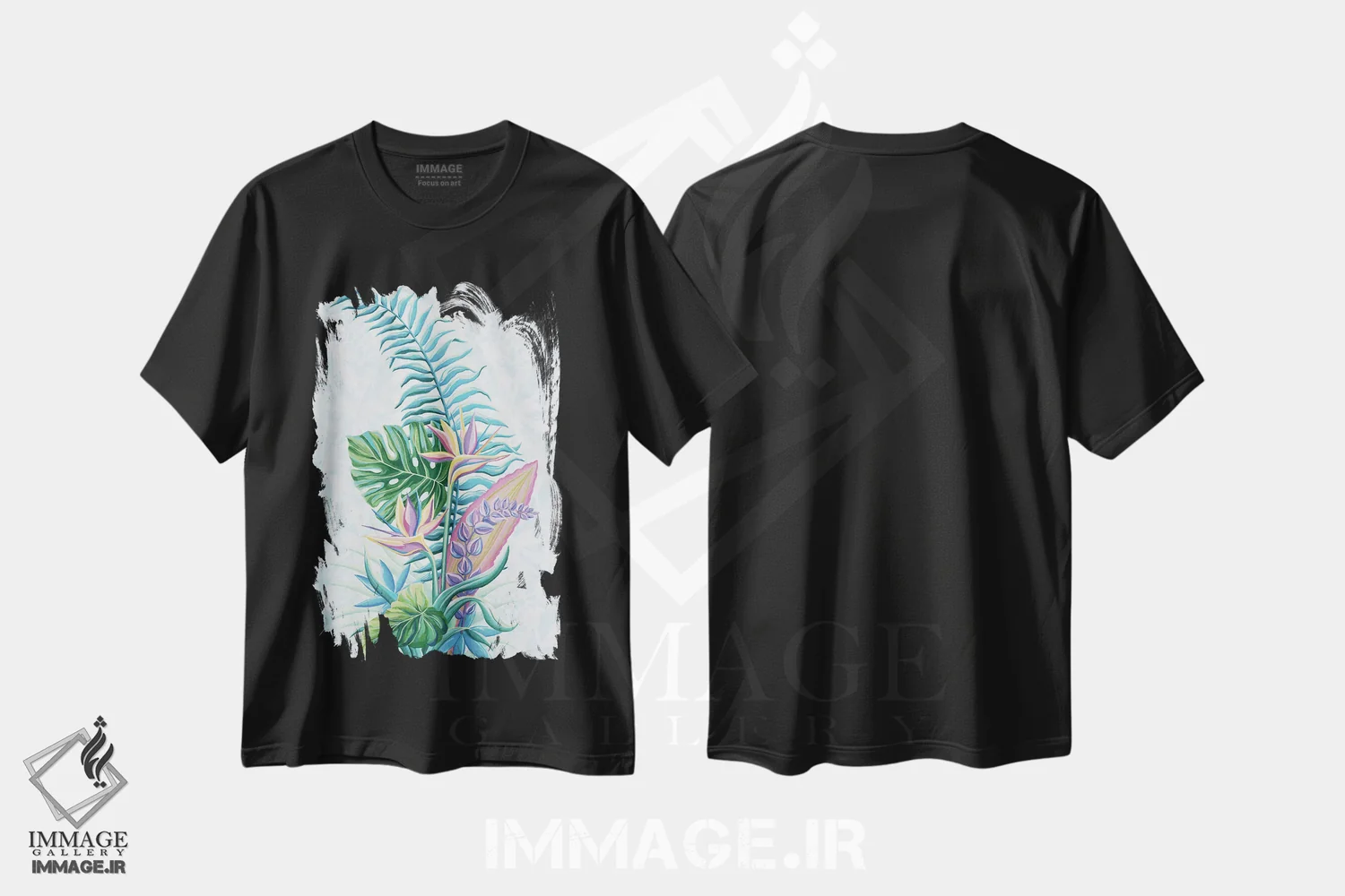 تیشرت مشکی طرح دار تروپیکانا II، دکور معاصر اثر جکی ون توبل | immage.ir