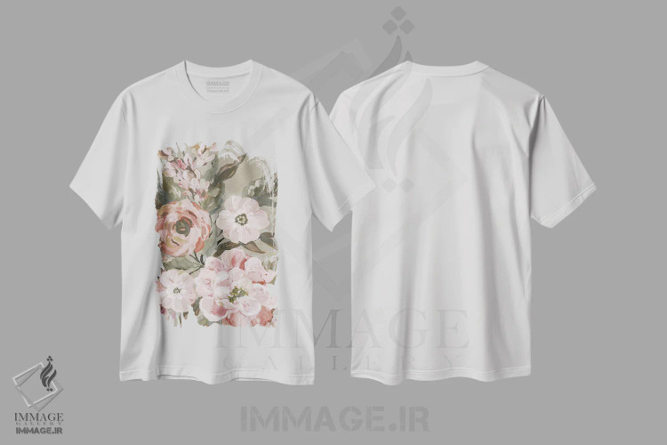 تیشرت سفید طرح دار آوریل در پاریس II، دکور معاصر اثر جکی ون توبل | immage.ir