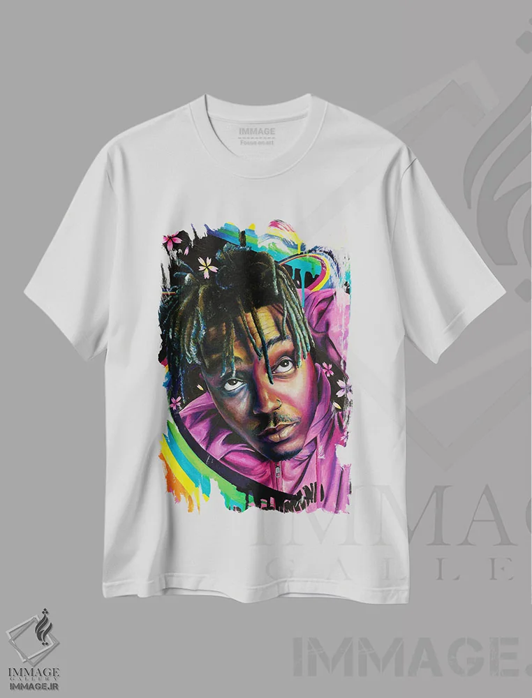 تیشرت سفید طرح دار جویس وُرلد، مدیوم اثر جناویو لویی | فروشگاه ایماژ
