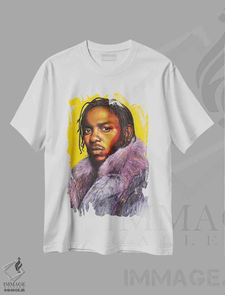 تیشرت سفید طرح دار کندریک، مدیوم اثر جناویو لویی | immage.ir