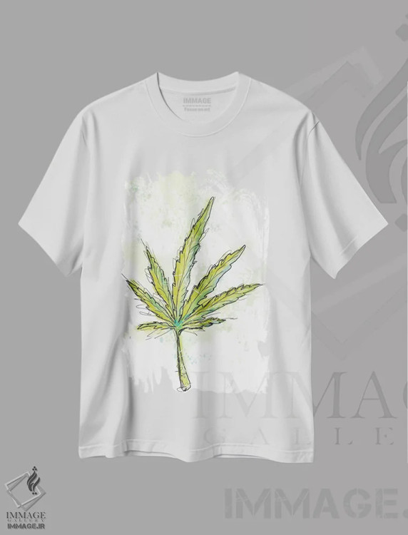 تیشرت سفید طرح دار شفق شمالی، هنر فاخر معاصر اثر یان وایس | immage.ir