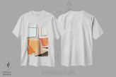 تیشرت سفید طرح دار متروی نیویورک، دکور معاصر اثر استودیو جن وانگ | immage.ir