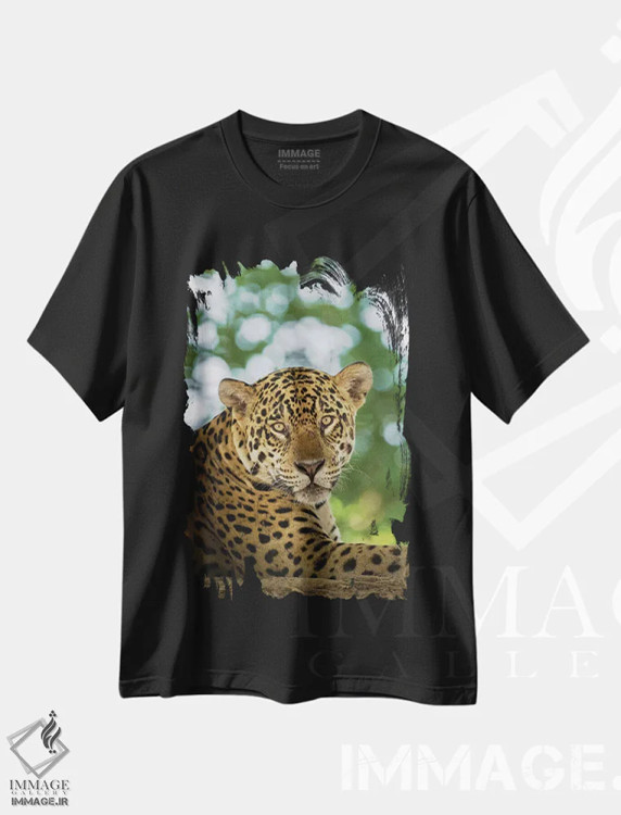 تیشرت مشکی طرح دار آثار جینز گالری - فروشگاه ایماژ