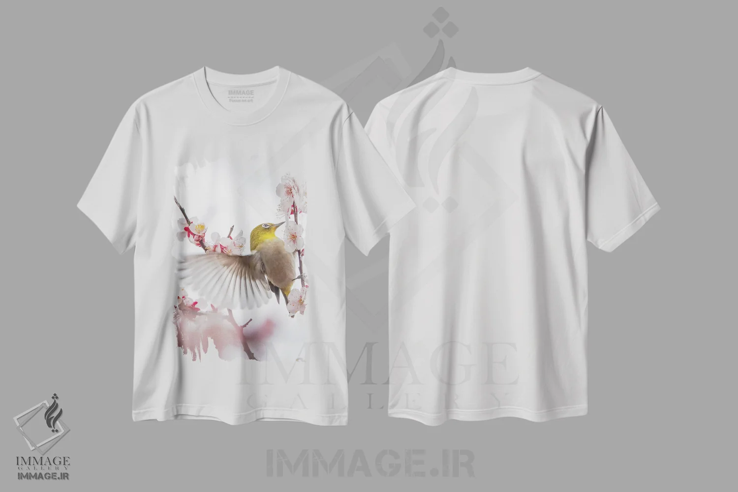 تیشرت سفید طرح دار رقصیدن با آلو، مدیوم اثر میوا سان | فروشگاه ایماژ