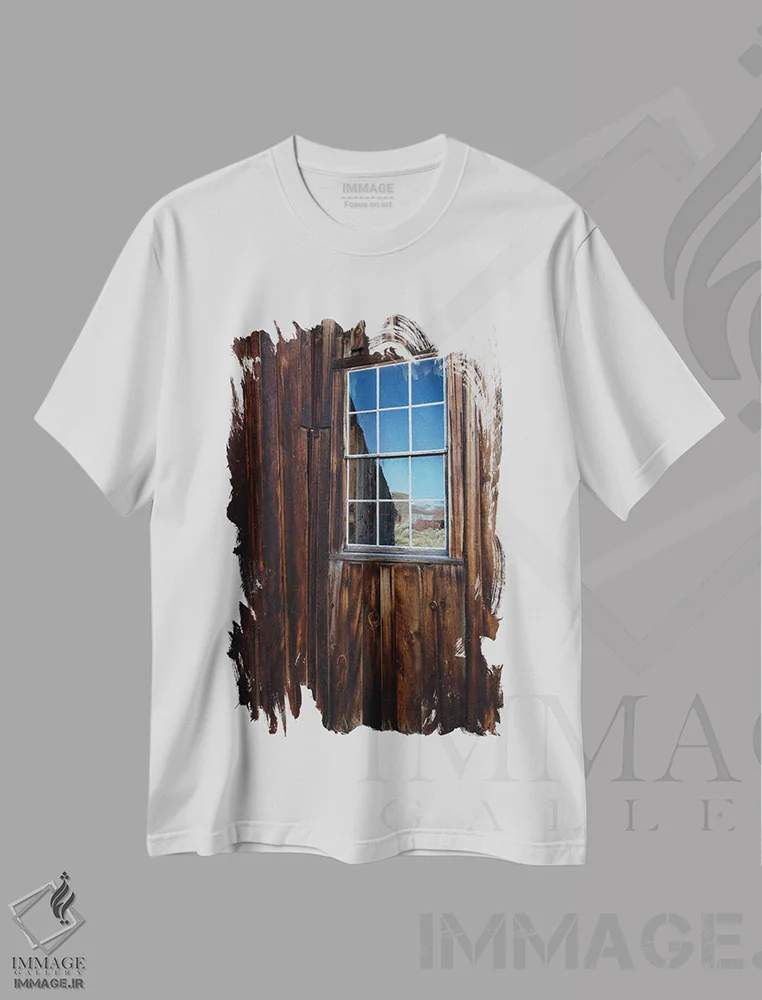 تیشرت سفید طرح دار آثار جینز گالری - immage.ir