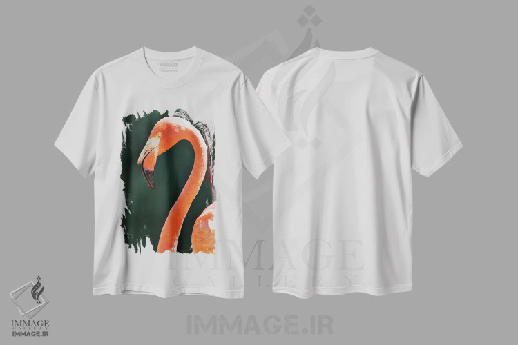 تیشرت سفید طرح دار آثار جینز گالری - فروشگاه ایماژ