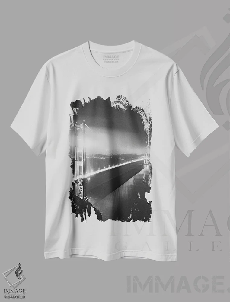 تیشرت سفید طرح دار آثار جینز گالری - immage.ir