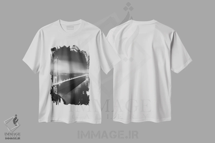 تیشرت سفید طرح دار آثار جینز گالری - immage.ir
