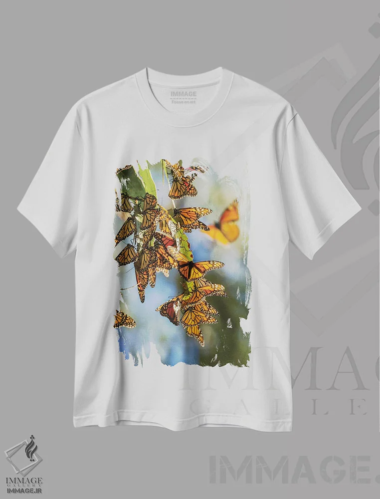 تیشرت سفید طرح دار آثار جینز گالری - فروشگاه ایماژ