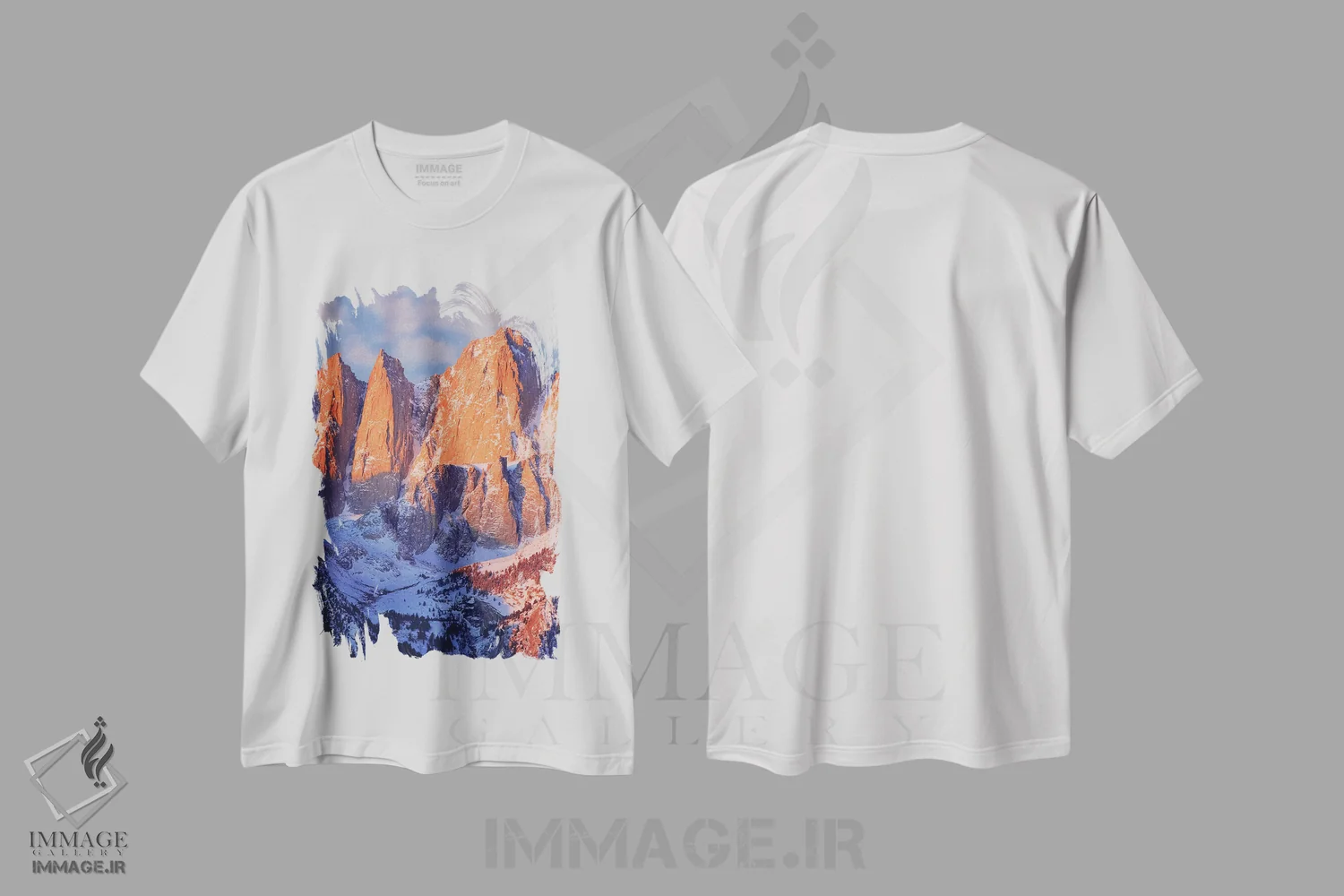 تیشرت سفید طرح دار آثار جینز گالری - immage.ir