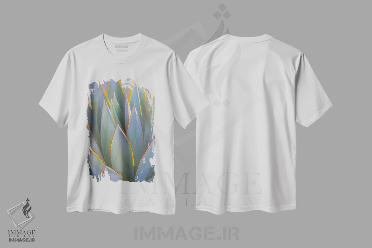تیشرت سفید طرح دار آثار جینز گالری - فروشگاه ایماژ
