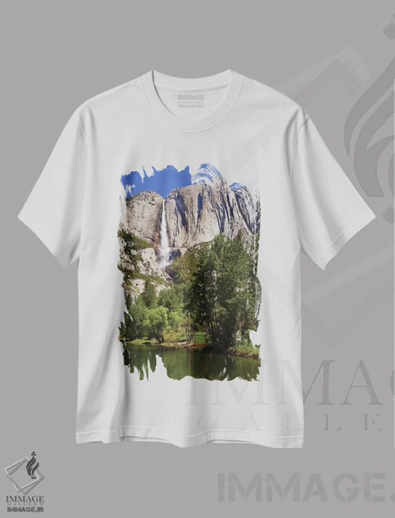 تیشرت سفید طرح دار آثار جینز گالری - فروشگاه ایماژ