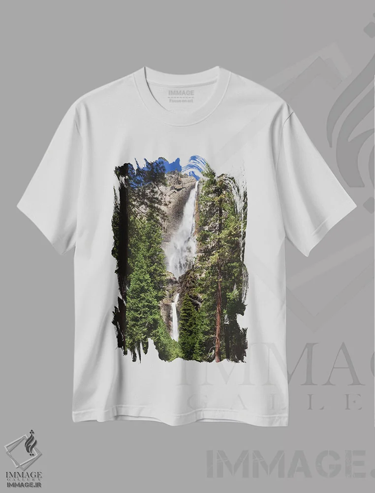 تیشرت سفید طرح دار آثار جینز گالری - فروشگاه ایماژ