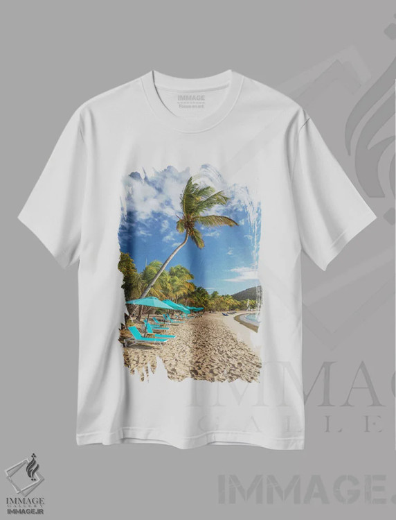تیشرت سفید طرح دار آثار جینز گالری - immage.ir