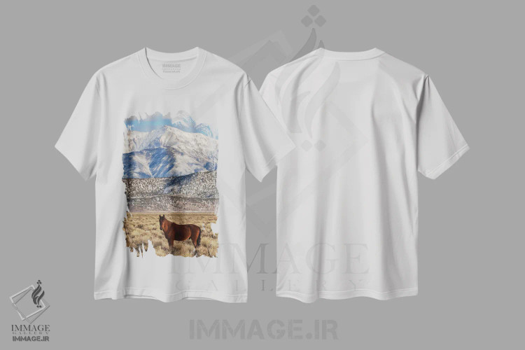 تیشرت سفید طرح دار آثار جینز گالری - immage.ir