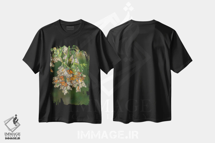 تیشرت مشکی طرح دار آثار جینز گالری - immage.ir