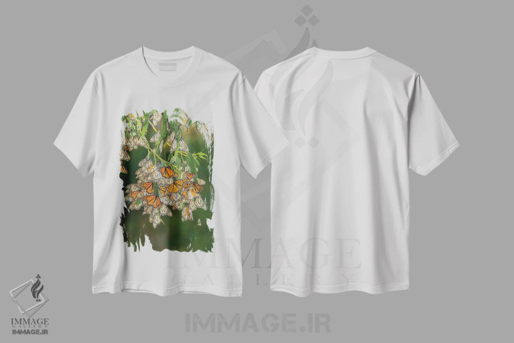 تیشرت سفید طرح دار آثار جینز گالری - فروشگاه ایماژ