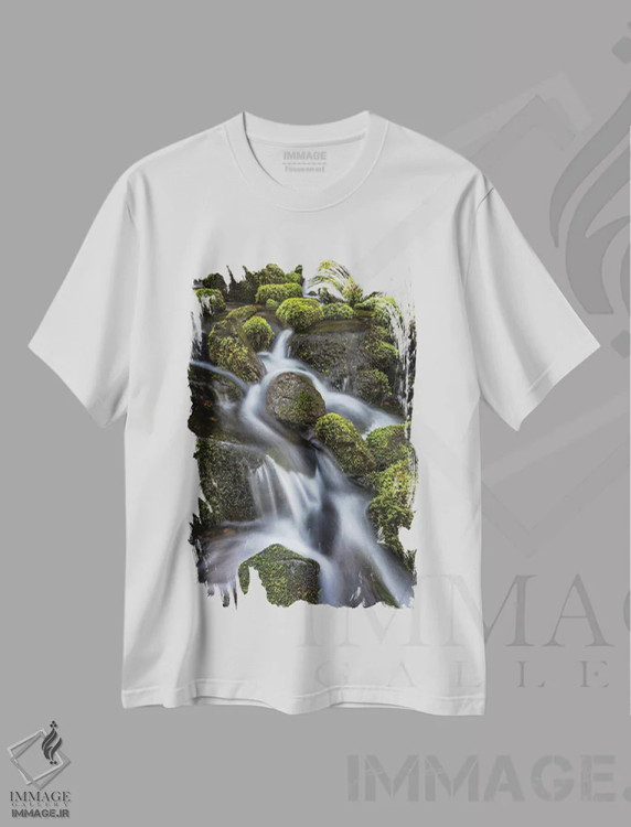 تیشرت سفید طرح دار آثار جینز گالری - فروشگاه ایماژ