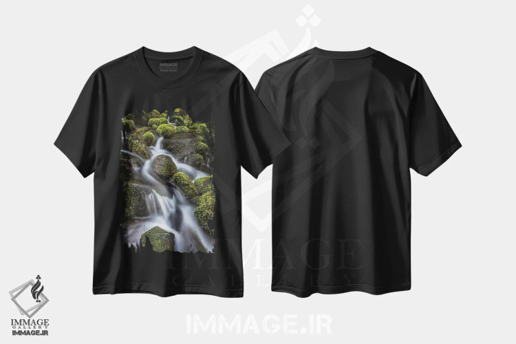 تیشرت مشکی طرح دار آثار جینز گالری - immage.ir