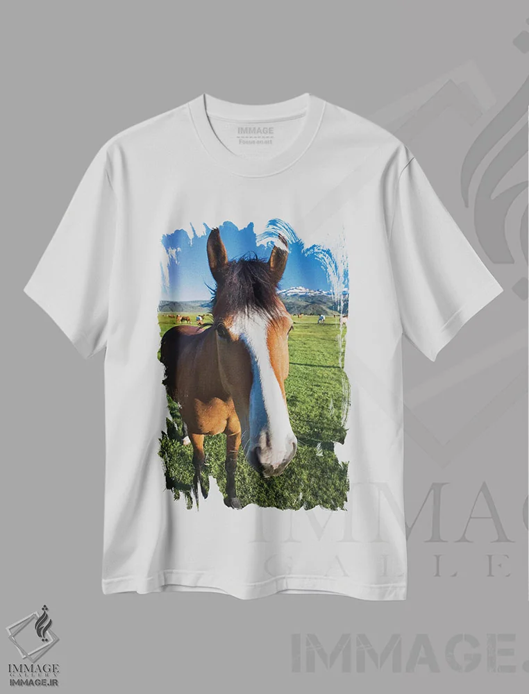 تیشرت سفید طرح دار آثار جینز گالری - immage.ir