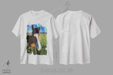 تیشرت سفید طرح دار آثار جینز گالری - immage.ir