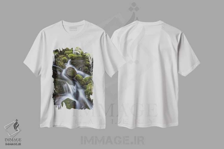 تیشرت سفید طرح دار آثار جینز گالری - فروشگاه ایماژ