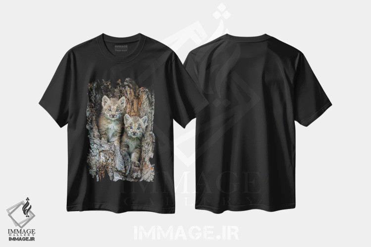 تیشرت مشکی طرح دار آثار جینز گالری - فروشگاه ایماژ