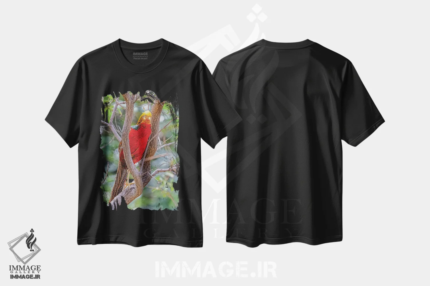 تیشرت مشکی طرح دار آثار جینز گالری - immage.ir