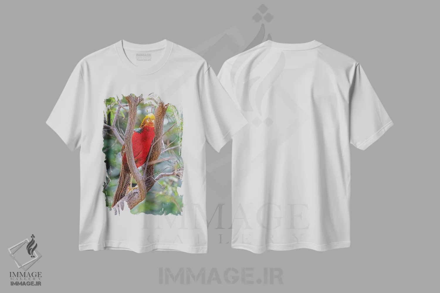 تیشرت سفید طرح دار آثار جینز گالری - فروشگاه ایماژ