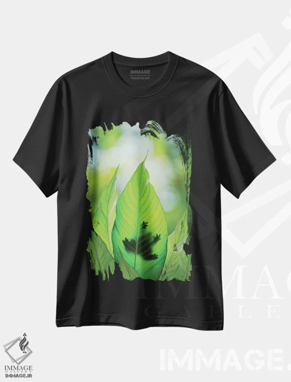 تیشرت مشکی طرح دار آثار جینز گالری - immage.ir