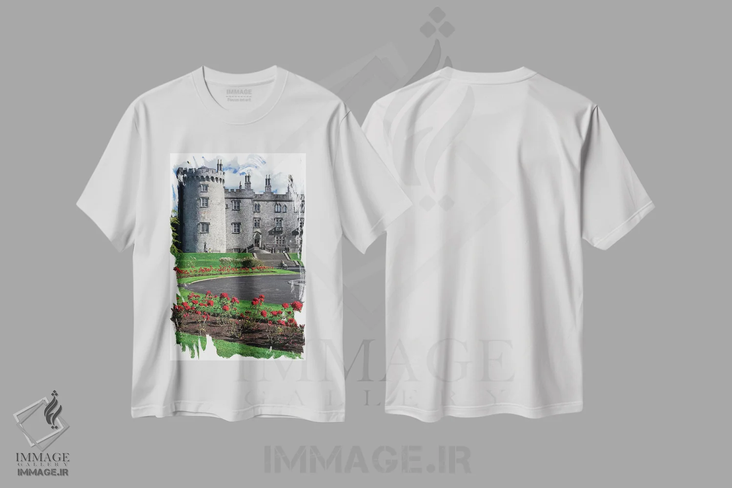 تیشرت سفید طرح دار آثار جینز گالری - immage.ir