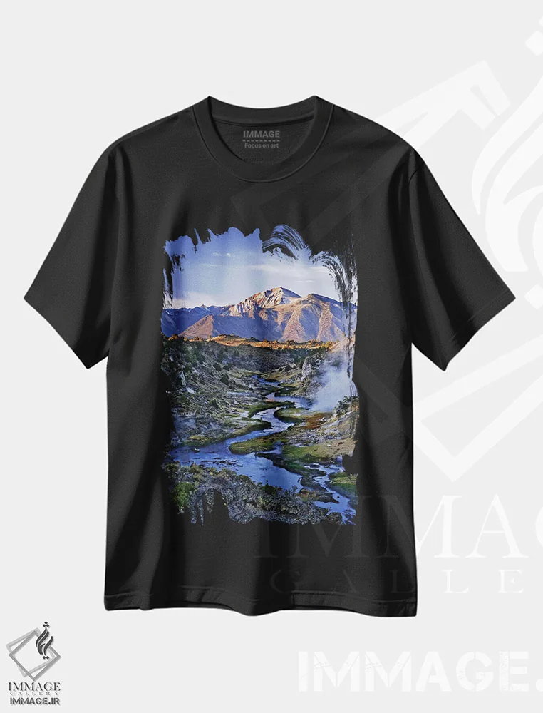 تیشرت مشکی طرح دار آثار جینز گالری - immage.ir