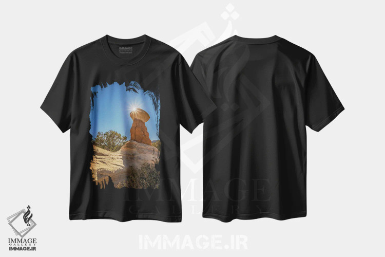 تیشرت مشکی طرح دار آثار جینز گالری - immage.ir