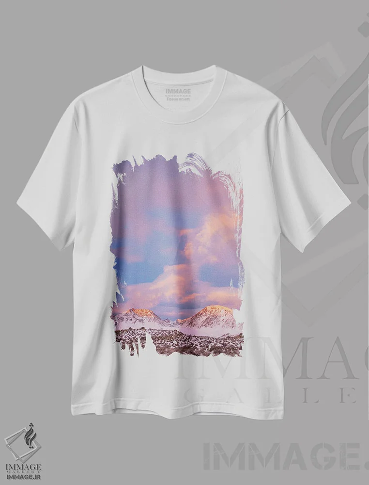 تیشرت سفید طرح دار آثار جینز گالری - immage.ir