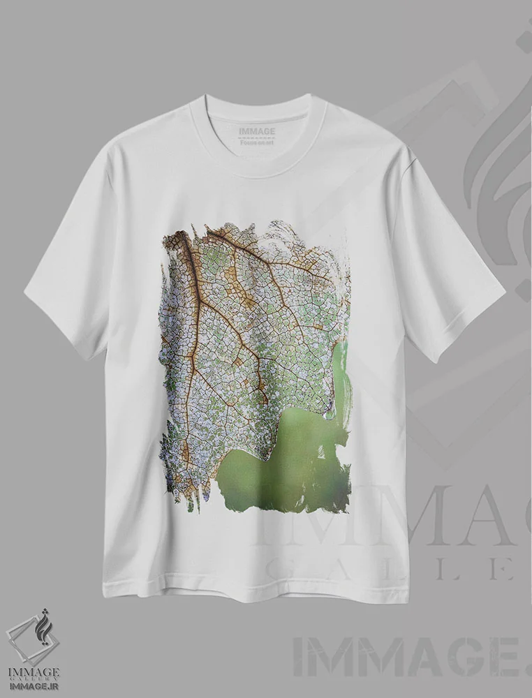 تیشرت سفید طرح دار آثار جینز گالری - فروشگاه ایماژ