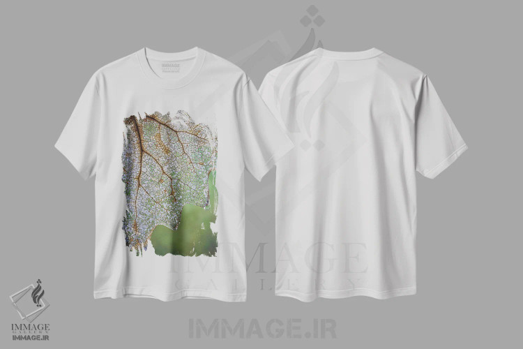تیشرت سفید طرح دار آثار جینز گالری - فروشگاه ایماژ