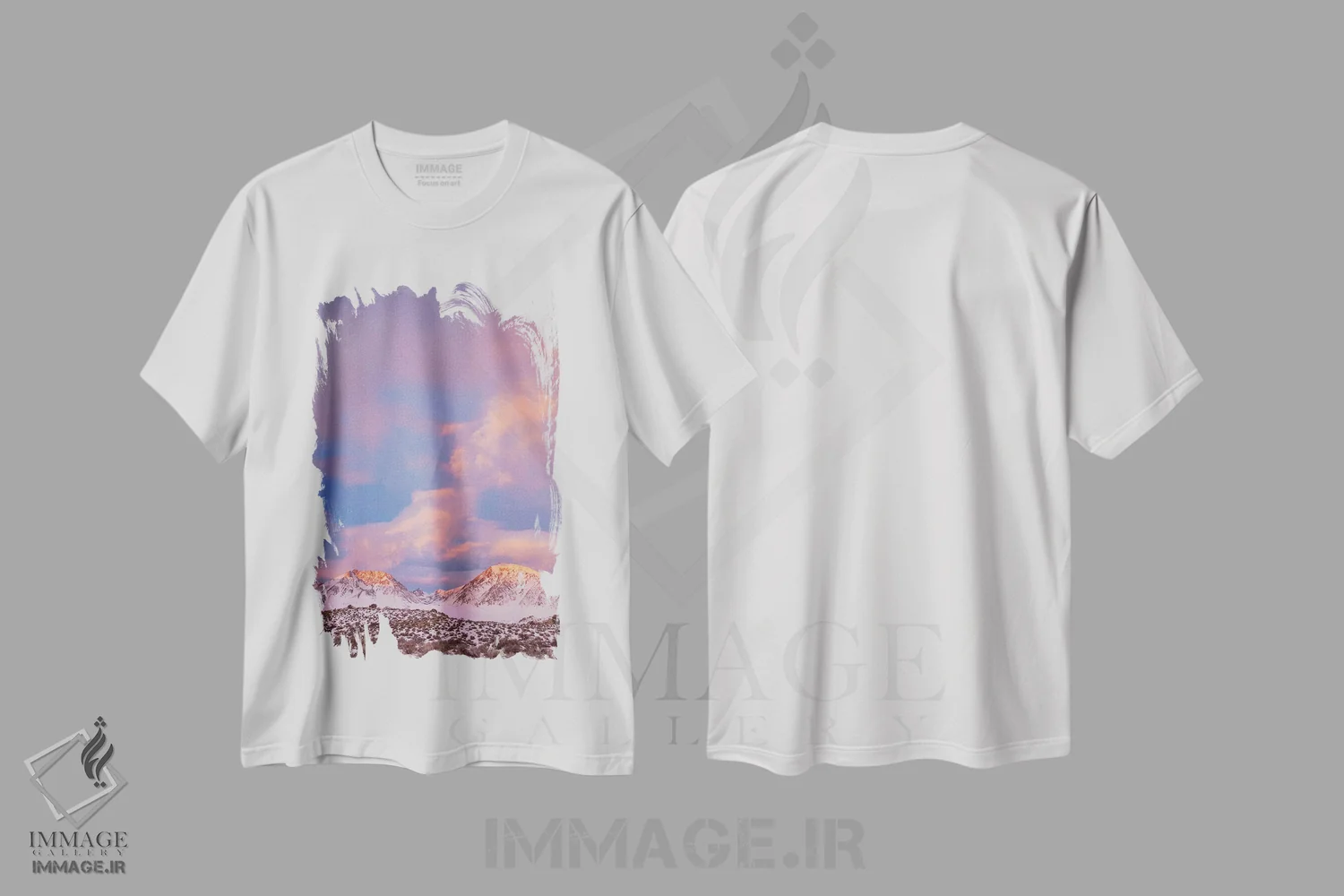 تیشرت سفید طرح دار آثار جینز گالری - immage.ir